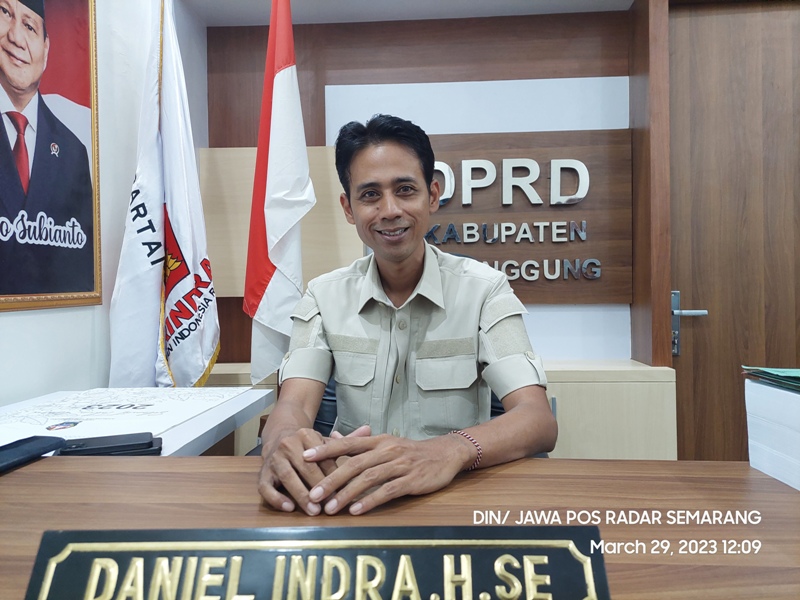 Sekretaris DPC Partai Gerindra Kabupaten Temanggung Daniel Indra Hartoko