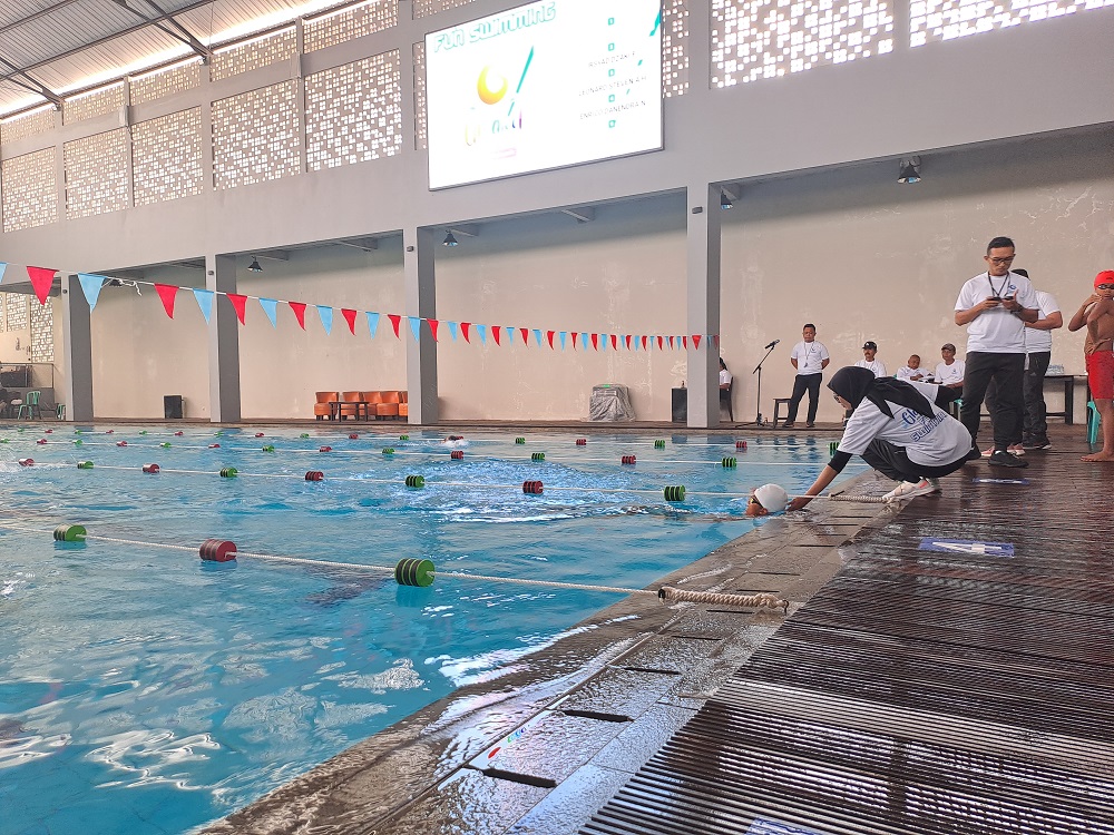 GAC Fun Swimming yang digelar di kolam renang GAC Kota Magelang, Minggu (7/12/2023)