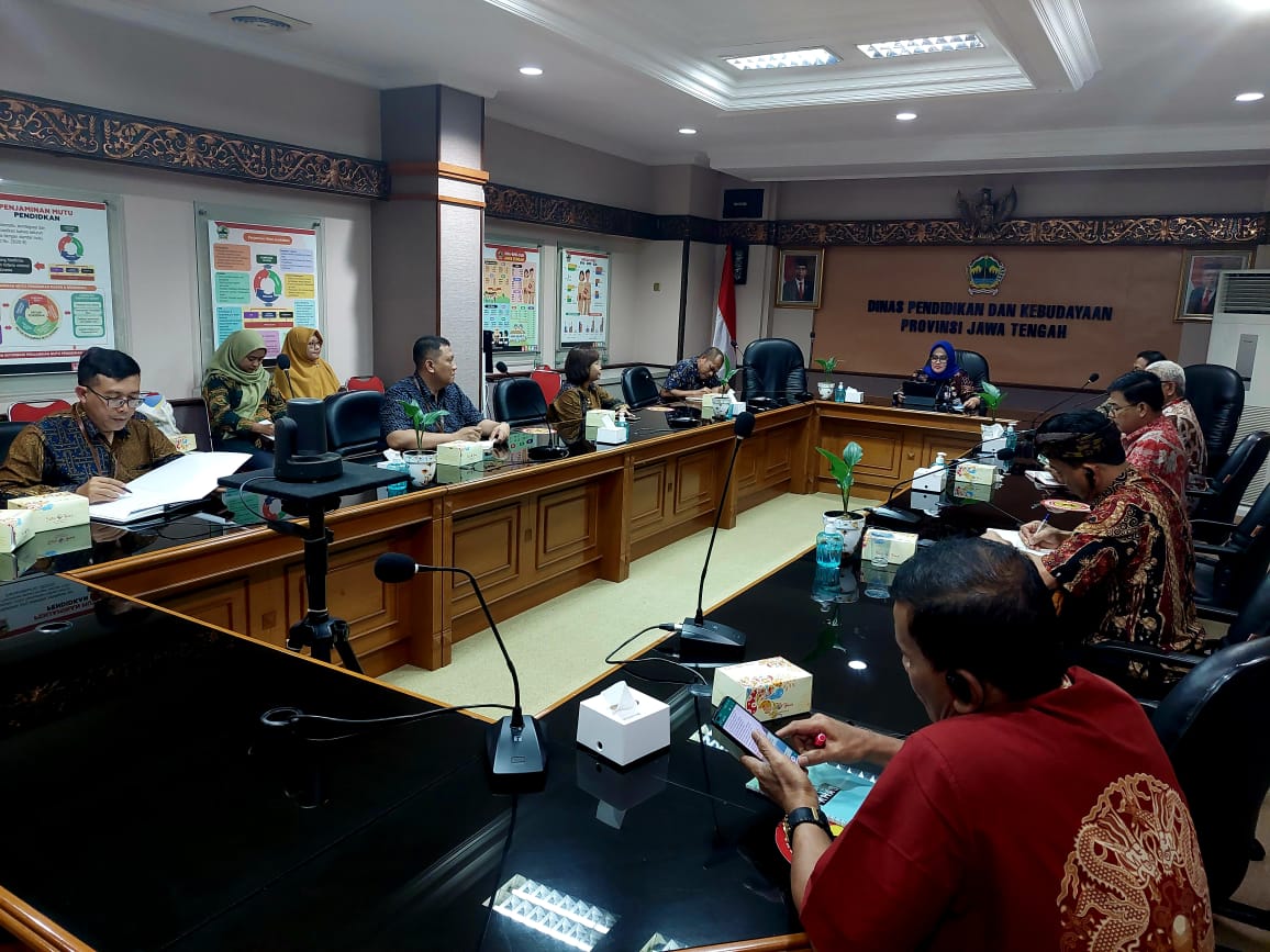 Audiensi Balai Bahasa Provinsi Jawa Tengah dengan Dinas Pendidikan dan Kebudayaan Provinsi Jawa Tengah, Rabu (10/1/2024).