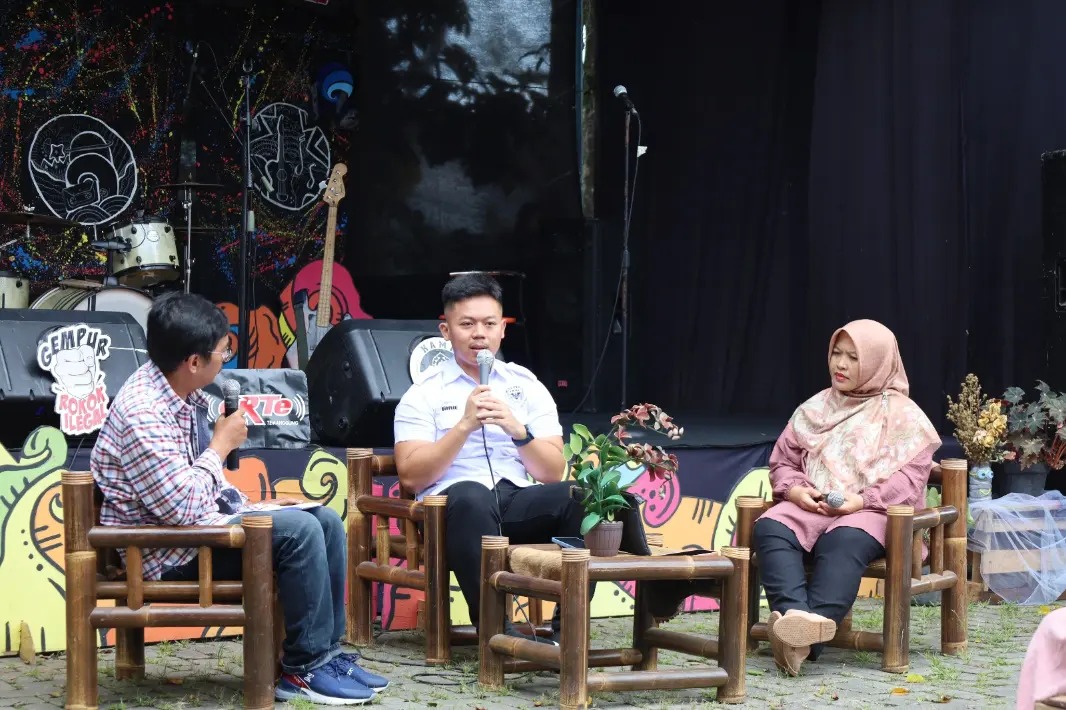Sosialisasi gempur rokok ilegal melalui Pergelaran Musik Indie Band, Sabtu (24/2/2024)