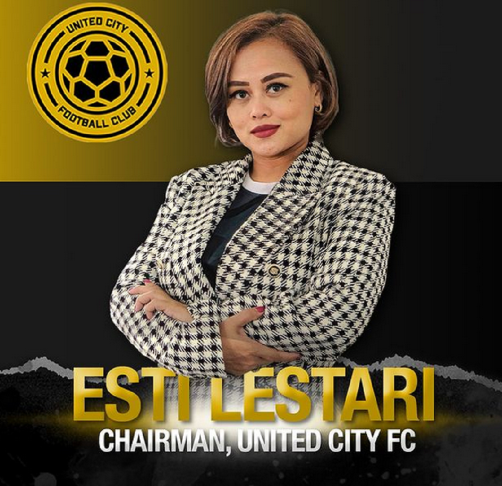 Perempuan asal Indonesia Esti Puji Lestari resmi diumumkan sebagai petinggi klub asal Filipina, United City FC.