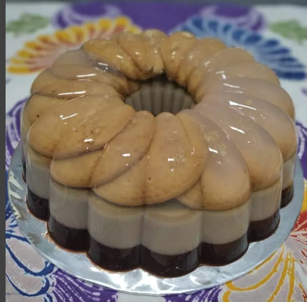 Puding regal choco cappucino yang cocok buat menu takjil buka puasa Ramadan nanti.