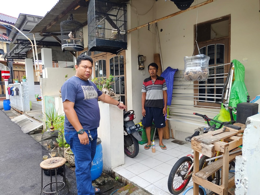 TKP pencurian sepeda motor Honda Beat milik Adji Nusantoro, warga Jalan Beruang, Kecamatan Gayamsari, Kota Semarang, Kamis (7/3/2024).