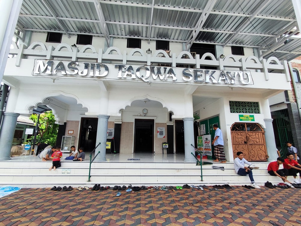 Masjid Taqwa Sekayu Kota Semarang sudah beberapa kali dipugar namun tetap mempertahankan isi bangunan bersejarah ini.