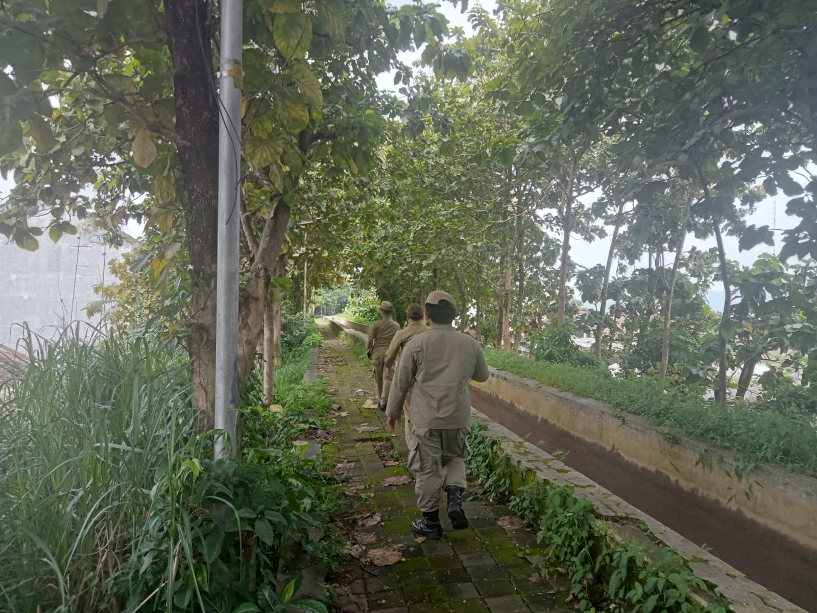 Lokasi Kali Kota yang menjadi tempat mesum pelajar SMP di Kota Magelang dan sempat direkam video oleh warga sekitar.