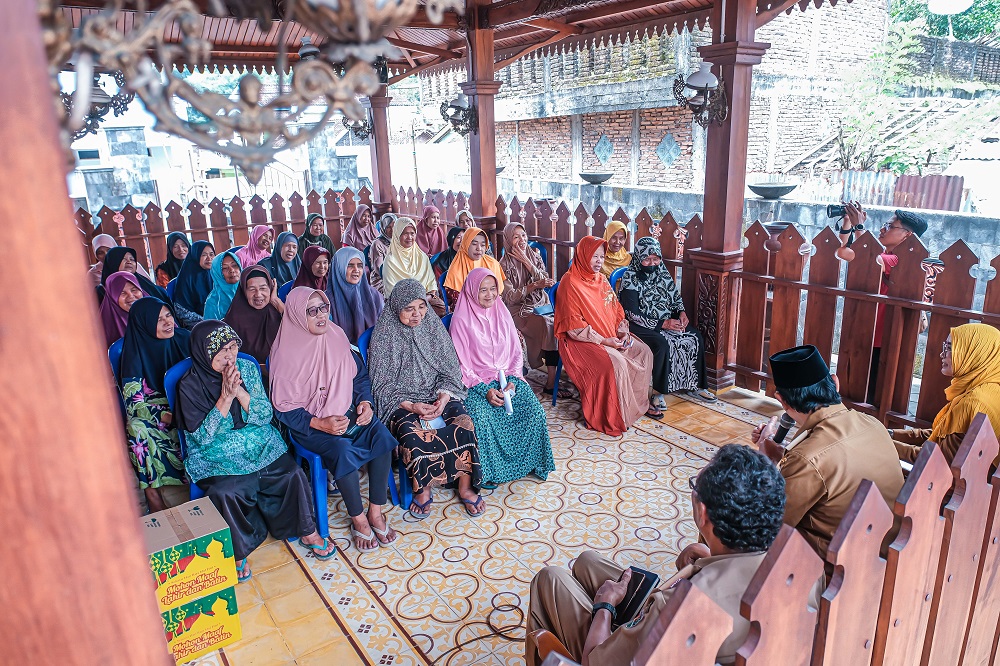 Penyuluhan kesehatan bagi lansia di Aula Tidar Dudan, Kecamatan Magelang Selatan, Senin (25/3/2024).