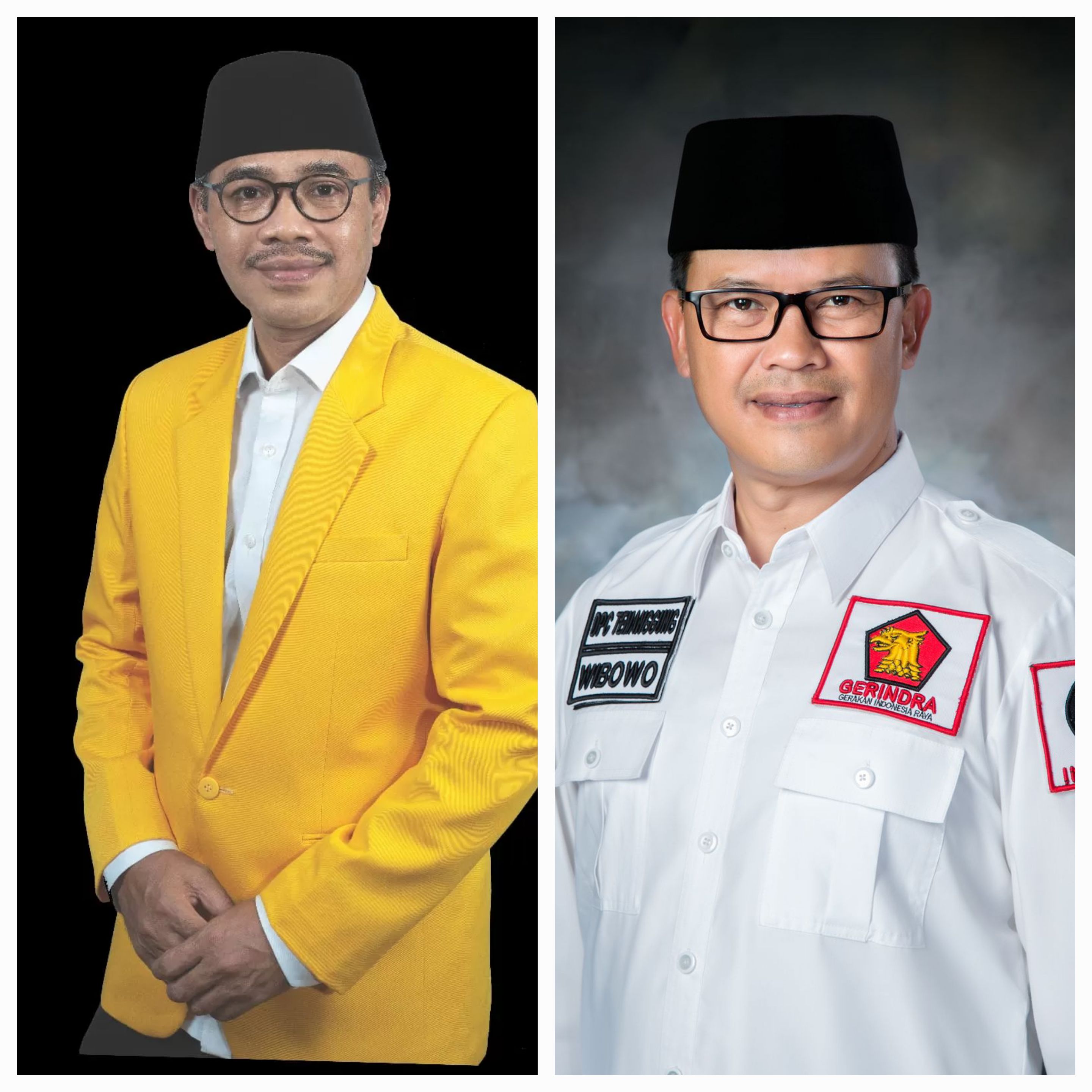 Muhammad Al Khadziq (kiri) dan Heri Ibnu Wibowo (kanan) akan meramaikan bursa pilkada Temanggung 2024.