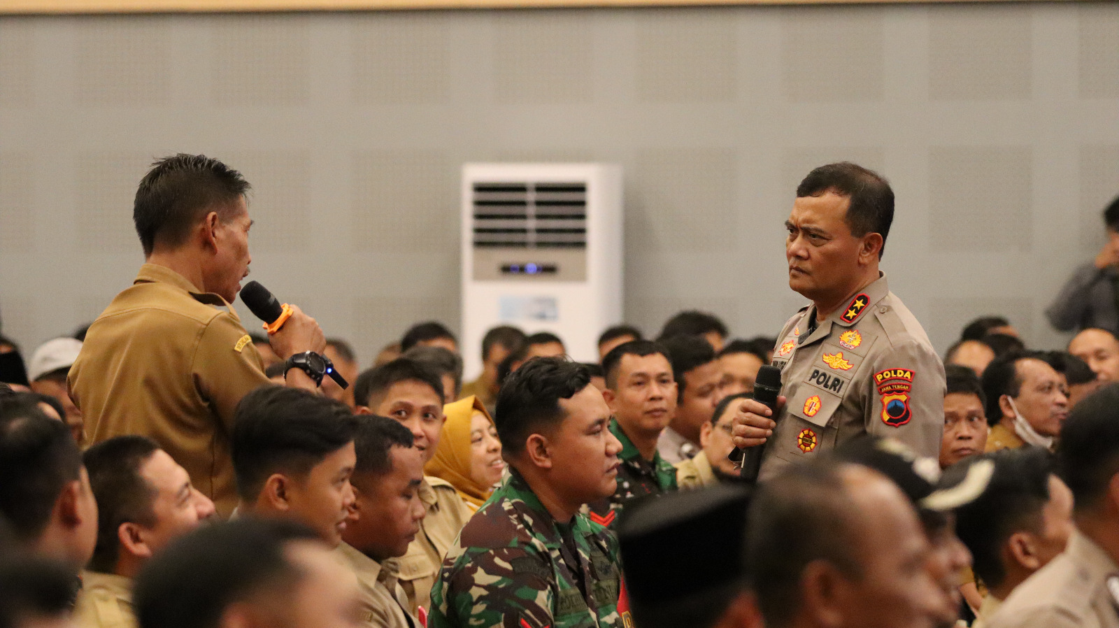 Kapolda Jawa Tengah Irjen Pol Ahmad Luthfi di Gedung Sasana Budaya Bhumi Phala, Temanggung, Senin (3/6/2024) dalam acara konsolidasi operasi Mantab Praja.