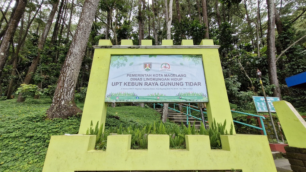 Kawasan wisata Kebun Raya Gunung Tidar  Kota Magelang
