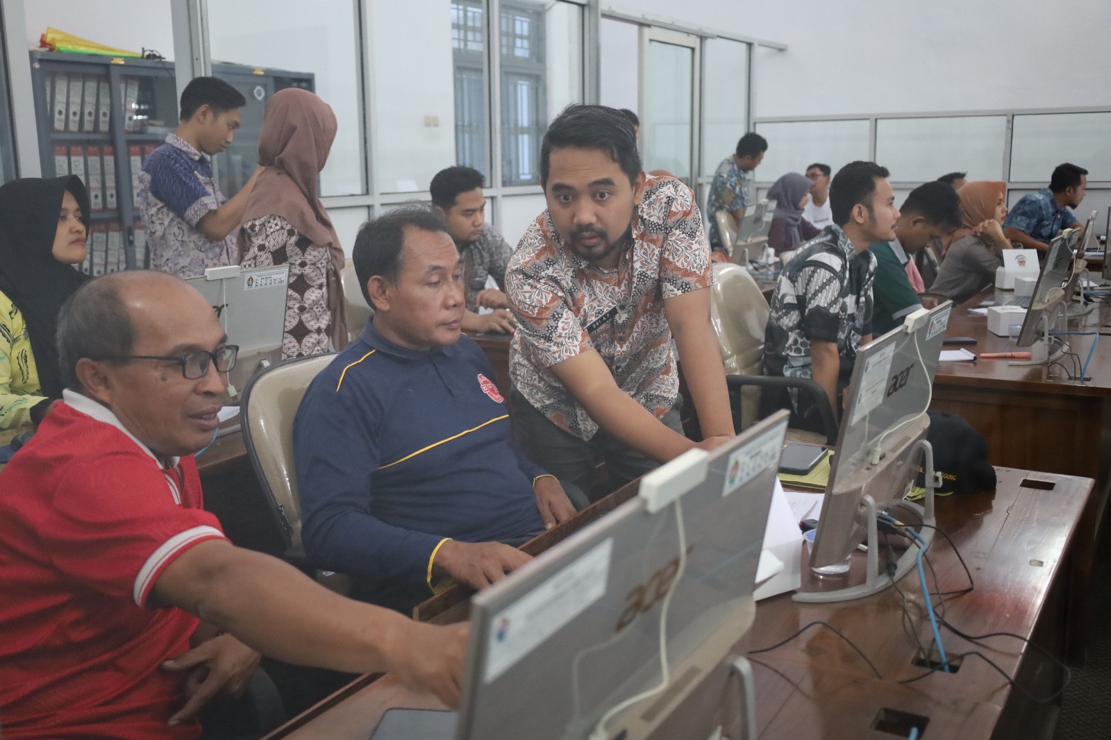 Sejumlah pengelola kepegawaian OPD di Kabupaten Temanggung mengikuti bimbingan teknis penilaian KPSP ASN 360 Derajat.