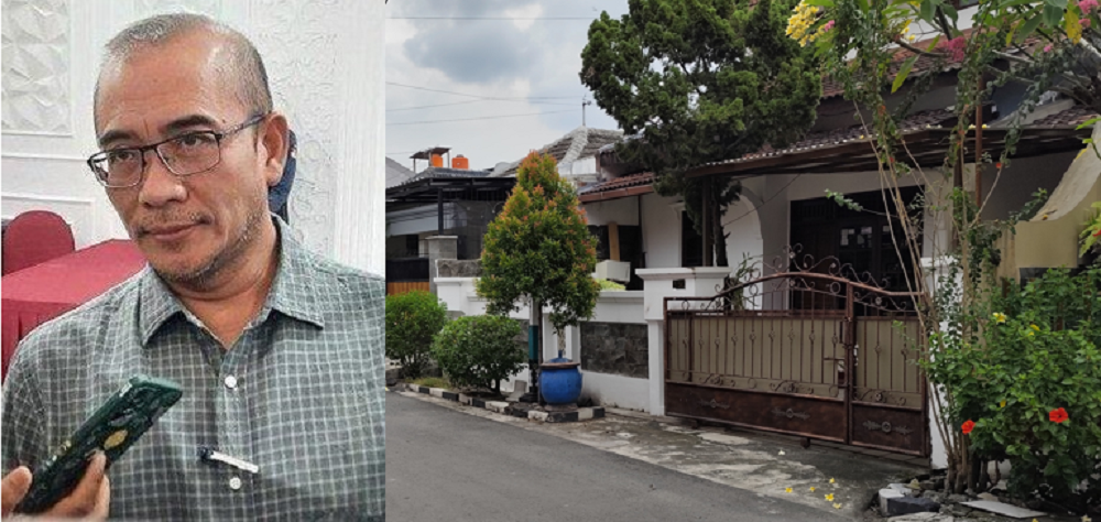 Rumah Hasyim Asy&rsquo;ari di Perumahan Plamongan Hijau, Kota Semarang. (kiri) Ketua KPU Pusat Hasyim Asy