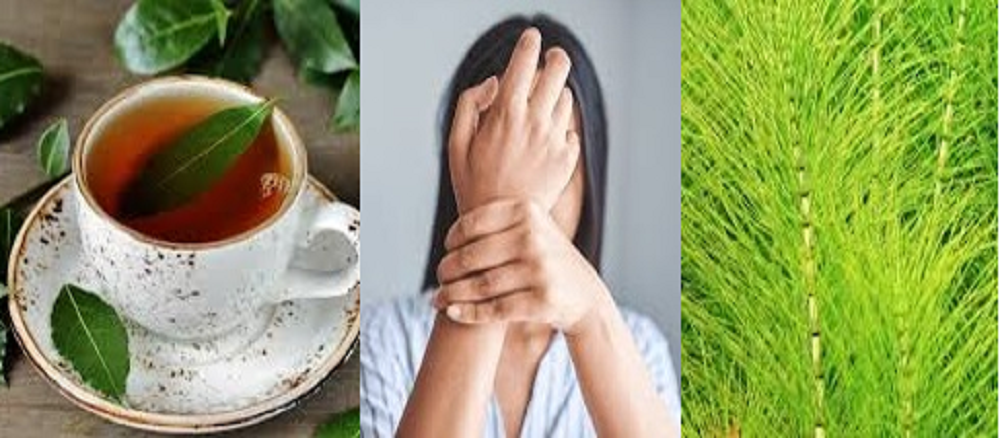 Asam urat dapat diobati dengan pengobatan tradisional, cukup minum teh herbal untuk menurunkan kadar asam urat dalam darah.  Di antaranya teh daun salam dan daun ekor kuda.