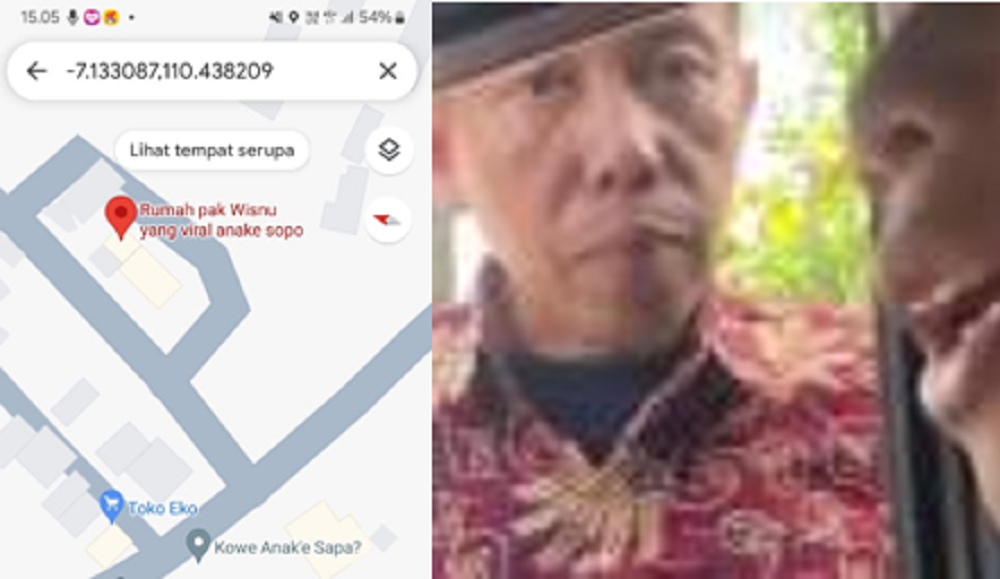 Gmaps di Desa Kalongan, Kecamatan Ungaran Timur, Kabupaten Semarang. (kanan) Visnu Hadi Prihananto