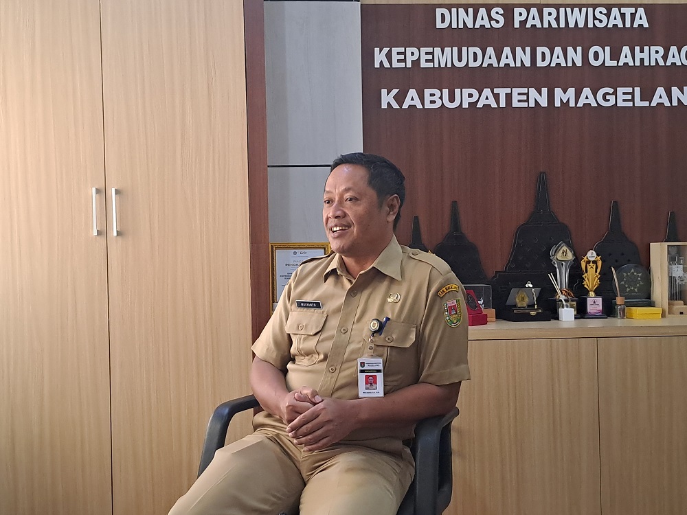 Kepala Dinas Pariwisata, Kepemudaan, dan Olahraga (Disparpora) Kabupaten Magelang, Mulyanto.