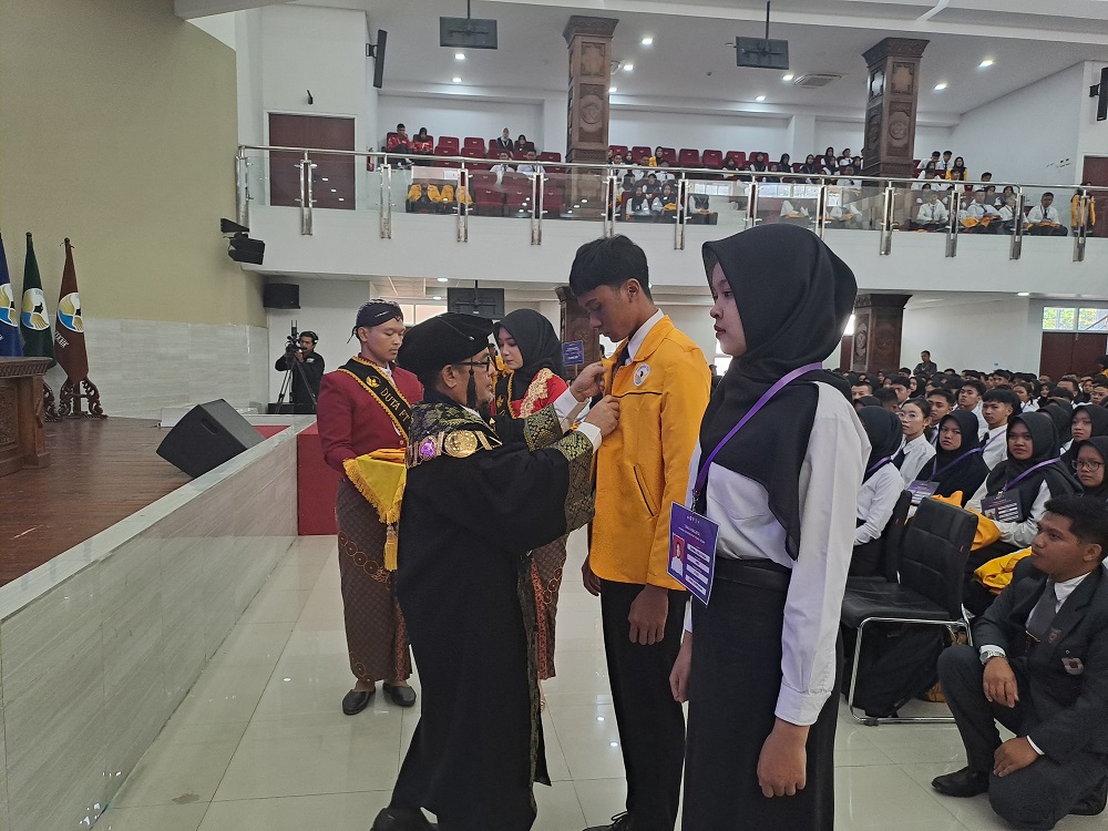 Pembukaan pengenalan kehidupan kampus bagi mahasiswa baru (PKKMB) Untidar Magelang, Senin (5/8/2024).