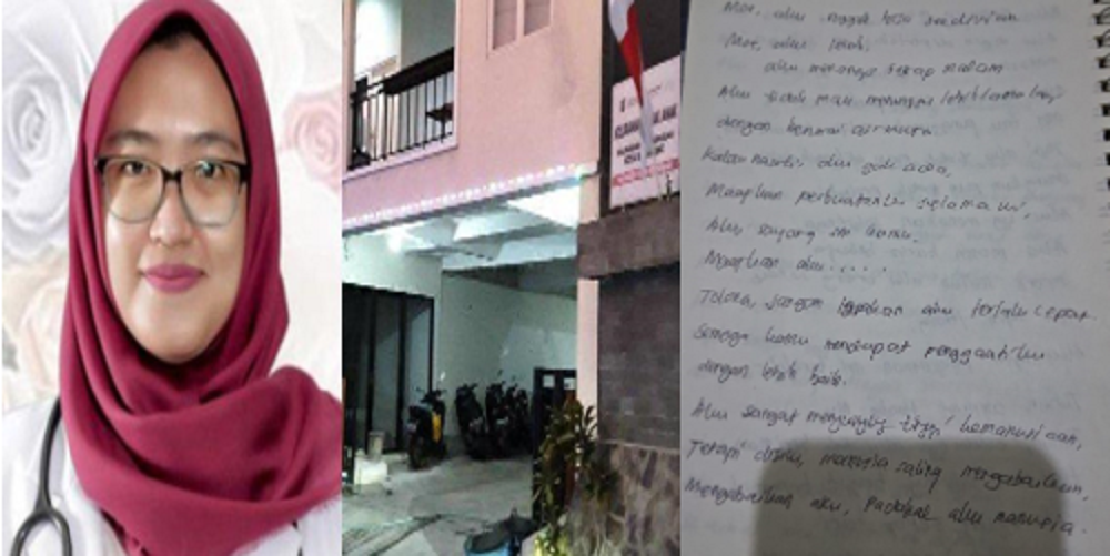 Curhatan dr Aulia Risma Lestari, mahasiswi Program Pendidikan Spesialis (PPDS) Anestesi Fakultas Kedokteran Universitas Diponegoro (FK Undip) di buku harian yang ditemukan di kamar kos.