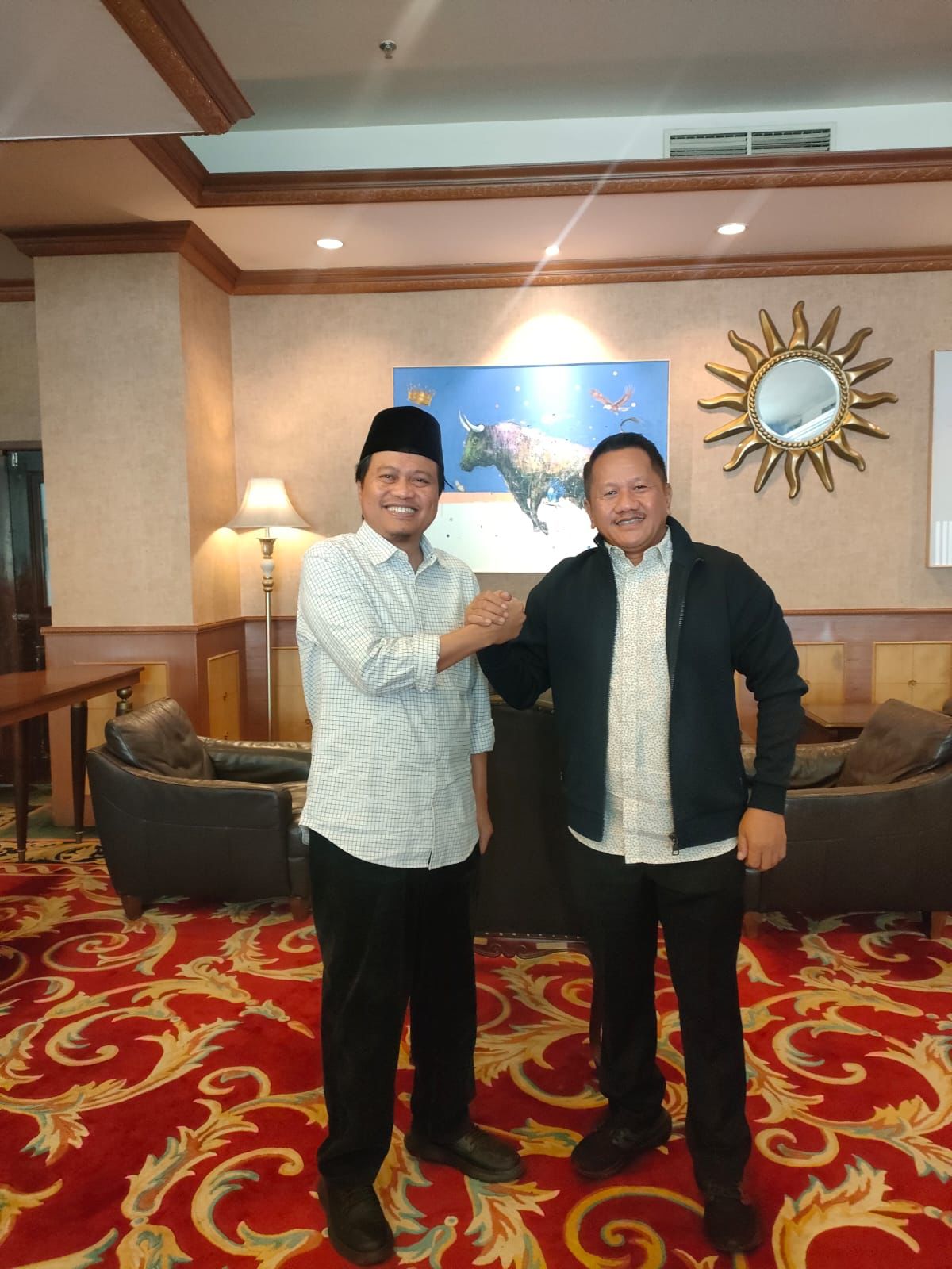 Gus Yusuf (kiri) dan Joko Suranto yang dijuluki crazy rich dari Grobogan.