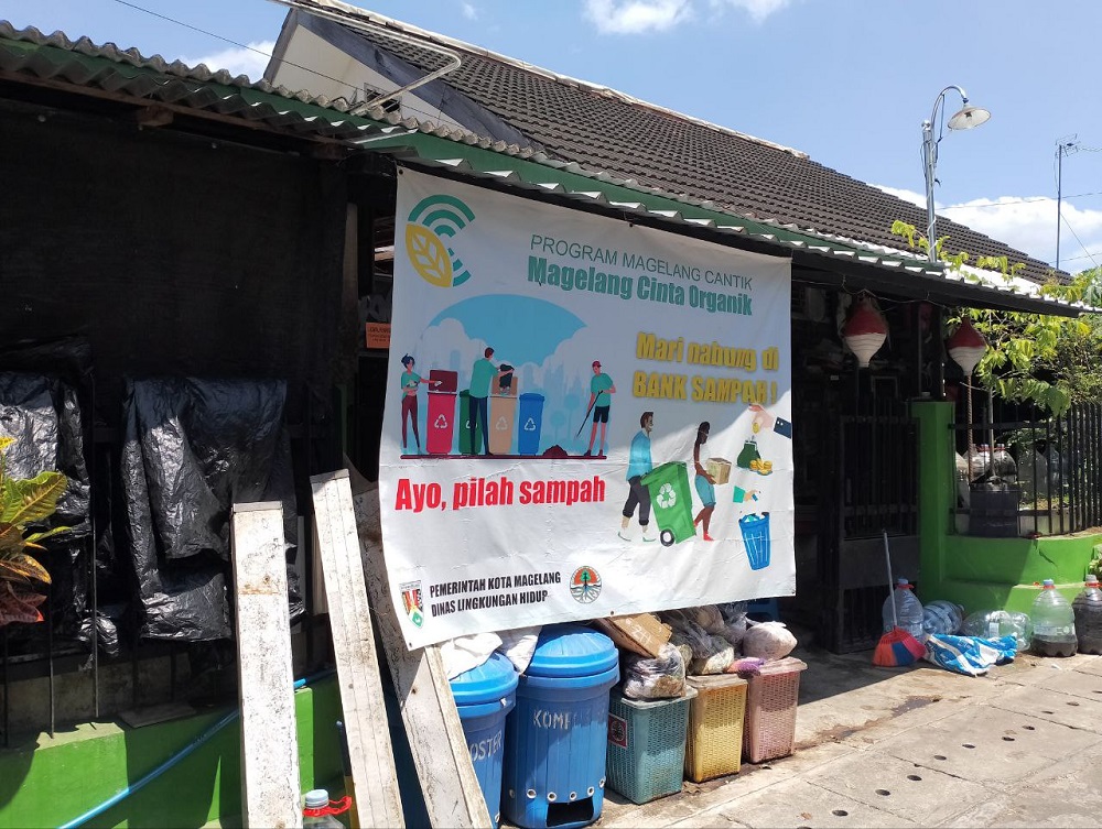 Bank Sampah Bougenville di RW 07, Kampung Jagoan, Kelurahan Jurangombo Utara, Magelang Selatan, Kota Magelang.