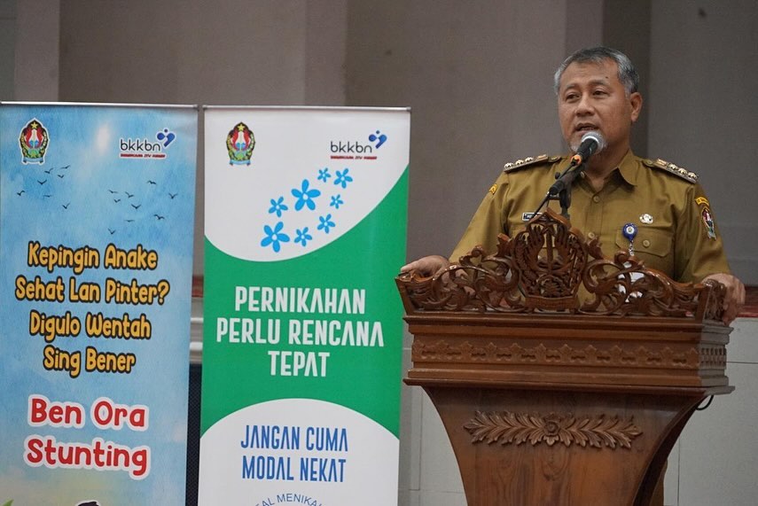 Pj Bupati Temanggung Hary Agung Prabowo dalam rapat sinkronisasi penyediaan layanan rujukan lanjutan bagi perempuan korban kekerasan di Graha Bhumi Phala, Senin (2/9/2024).
