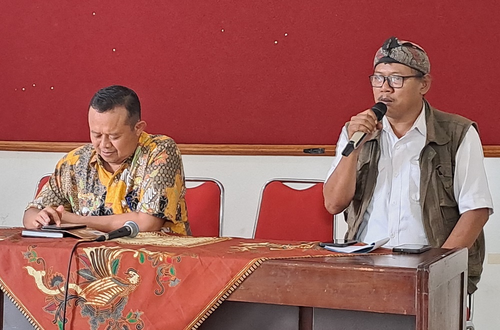 Camat Borobudur Subiyanto menjelaskan event Borobudur Night Carnival 2024.  &nbsp;