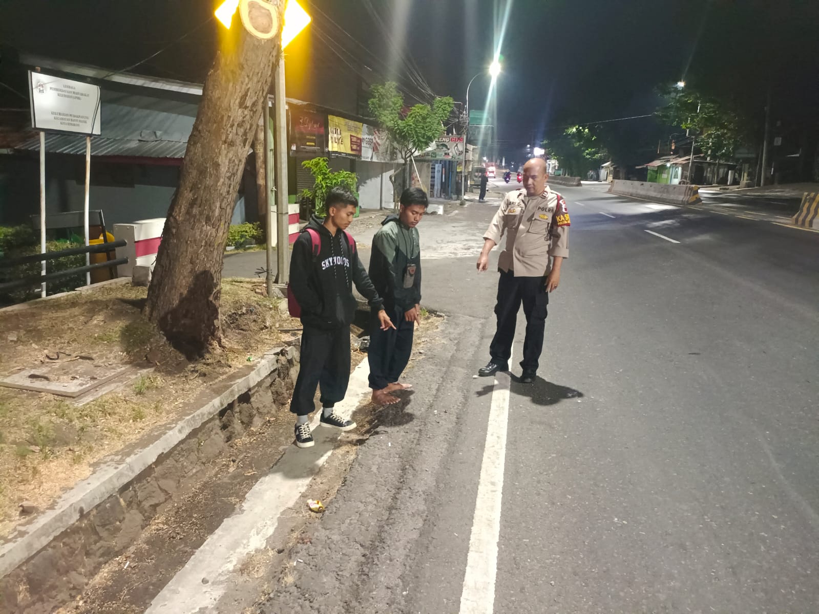 TKP perampasan motor Honda Scopy di Jalan Perintis Kemerdekaan, Pudak Payung, Banyumanik, Semarang, Minggu (8/9/2024)