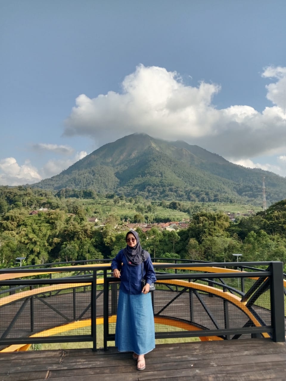 View Gunung Andong di Embung Sikembang