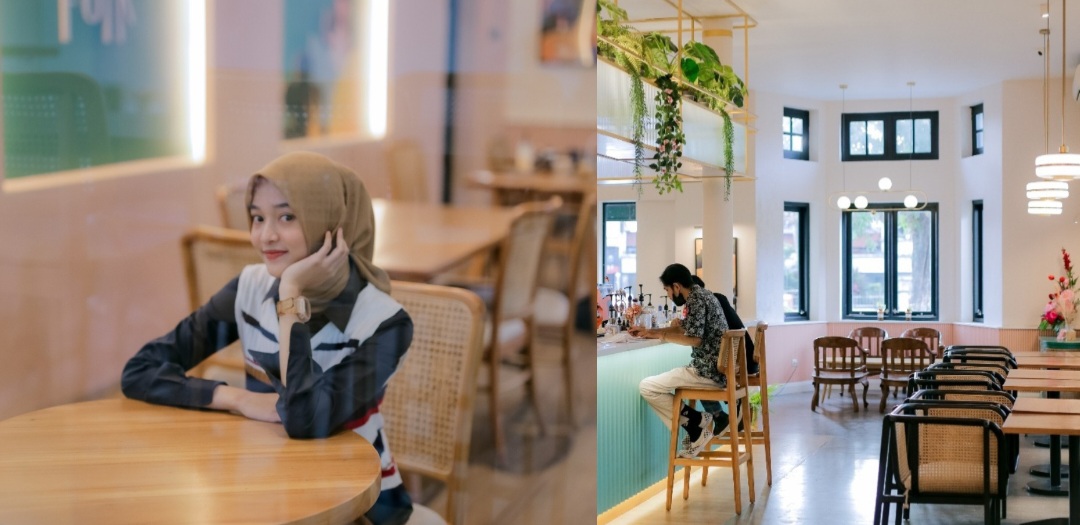 Suasana di Lokal Folk Kafe yang berada di kawasan Potrobangsan, Kota Magelang.