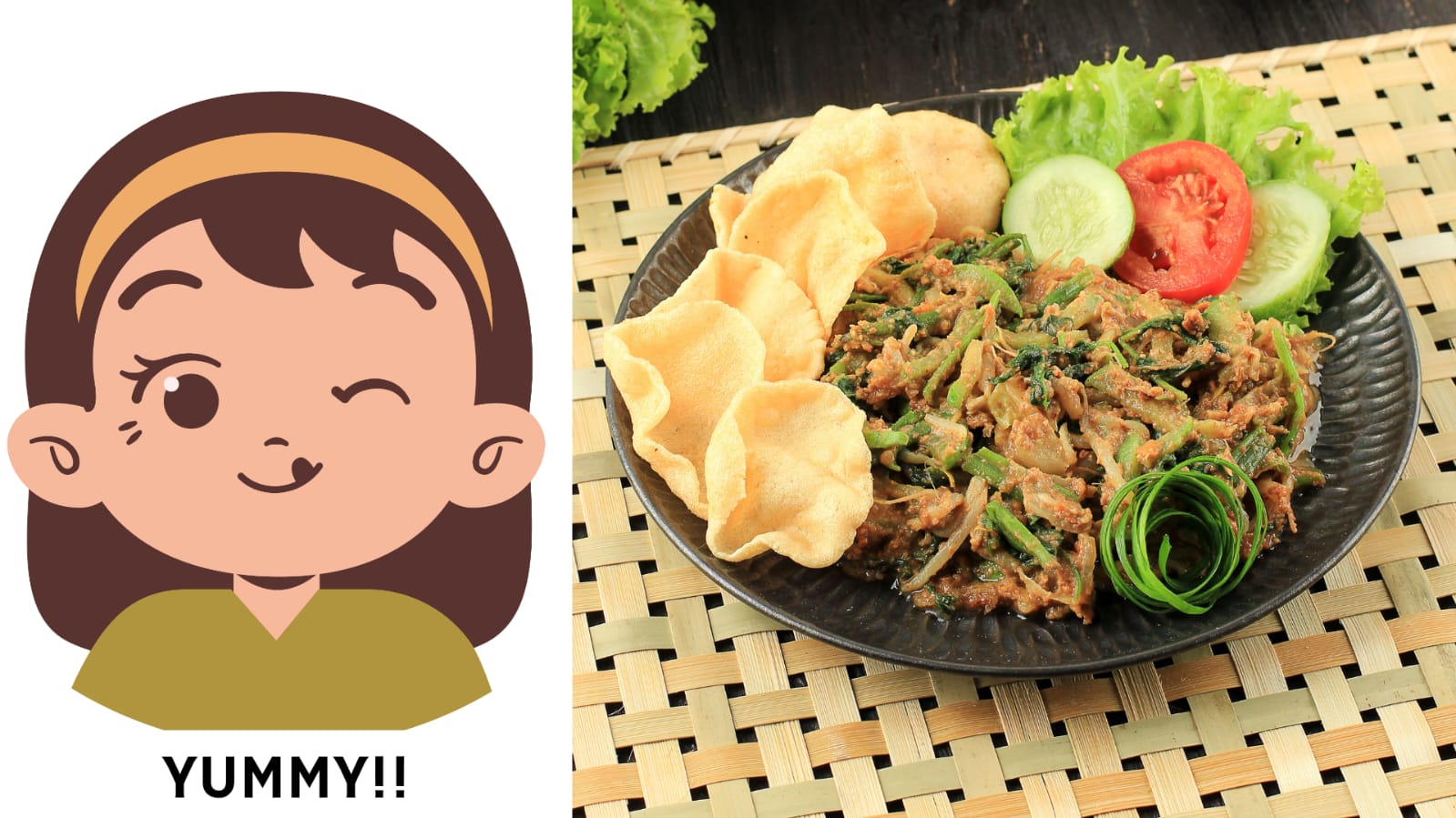 Lotek, makanan khas sunda berbahan dasar sayur yang disiram dengan saus kacang. Makanan favorit semua kalangan.