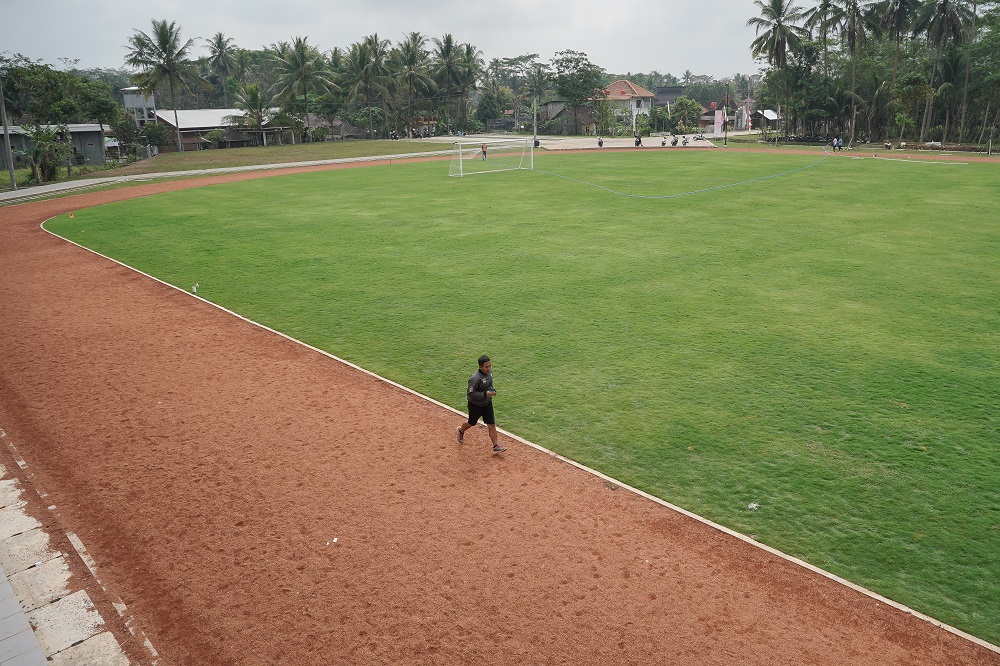 Lapangan Olahraga Borobudur kini punya wajah baru