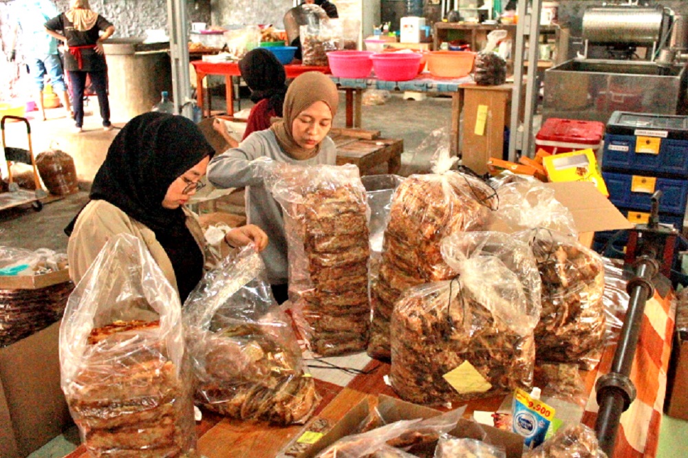 Usaha sale pisang Salenda, salah satu UMKM unggulan di Kelurahan Kramat Utara, Kecamatan Magelang Utara.