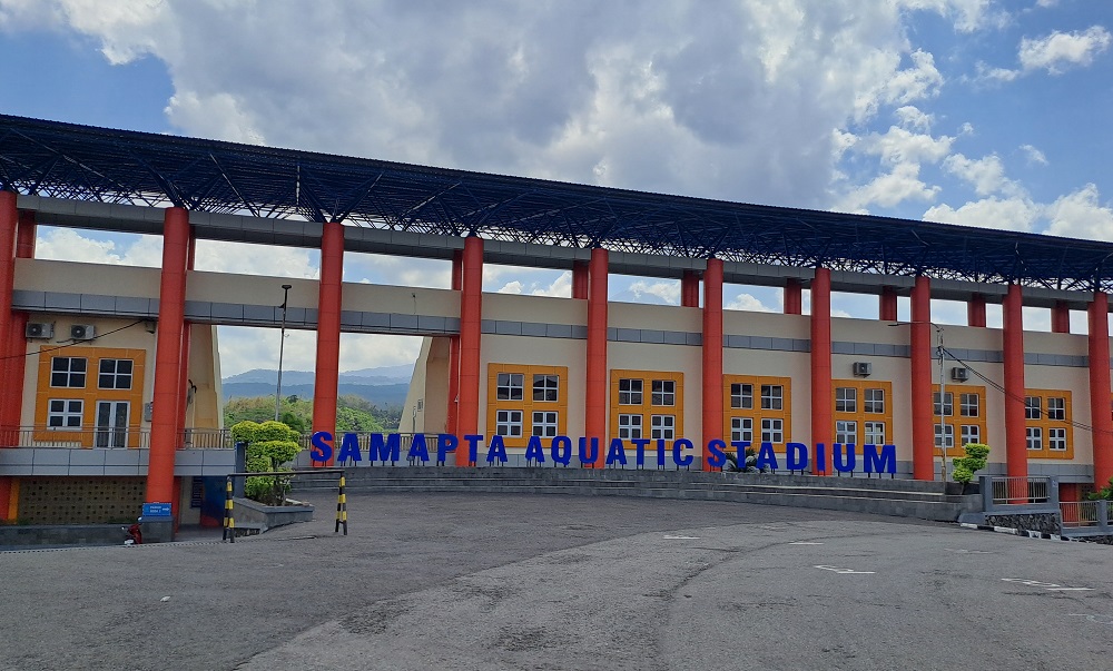 Kolam renang Samapta Aquatic Stadium Sanden, Kota Magelang.