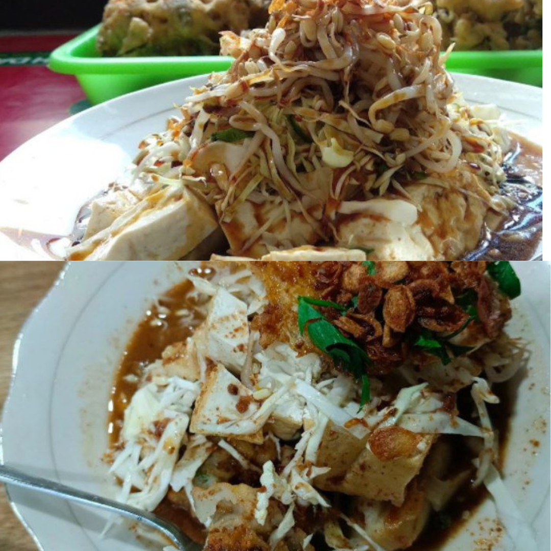 Atas Kupat Tahu Temanggung sedangkan bawah Kupat Tahu Magelang.