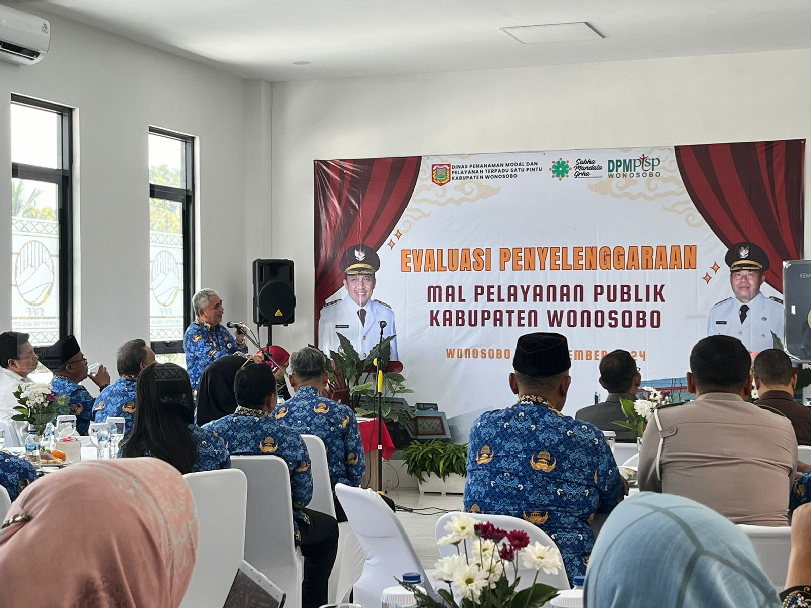 Evaluasi Mal Pelayanan Publik Wonosobo yang diadakan Pemkab Wonosobo, Selasa (17/9/2024).