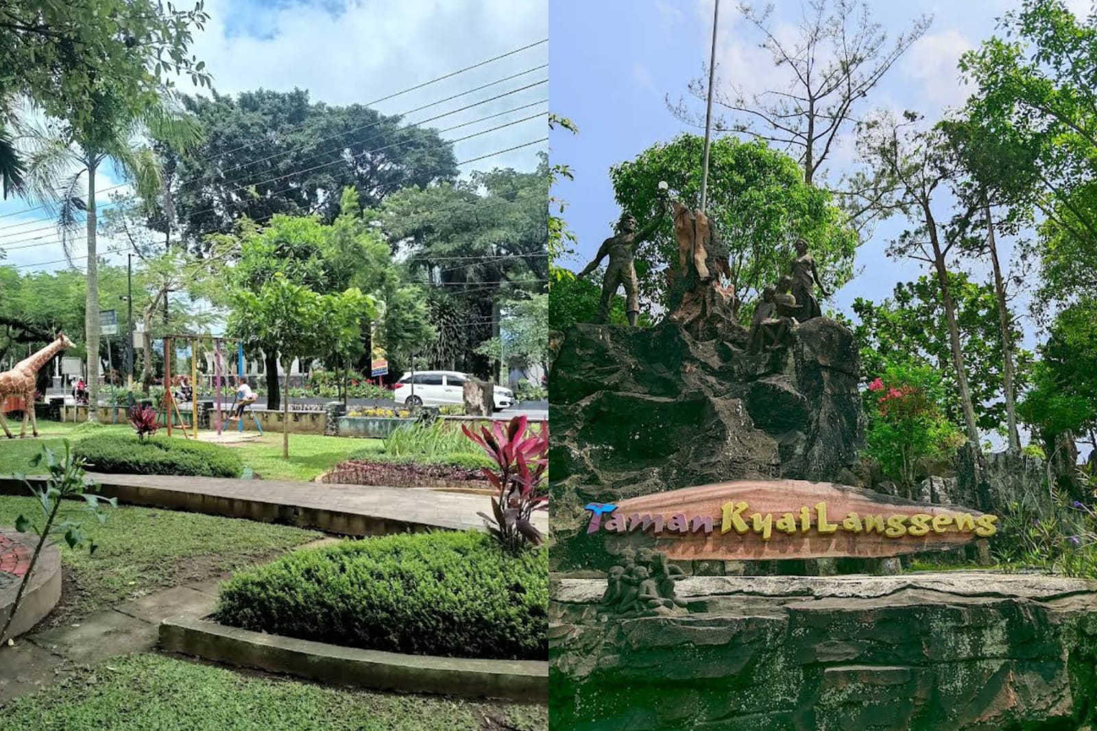 Nyaman bersantai di taman badaan dan taman kyai langgeng Magelang