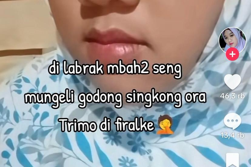 Beredar sebuah video yang menampakkan seorang nenek yang tengah memetik daun singkong yang diketahui bukan miliknya
