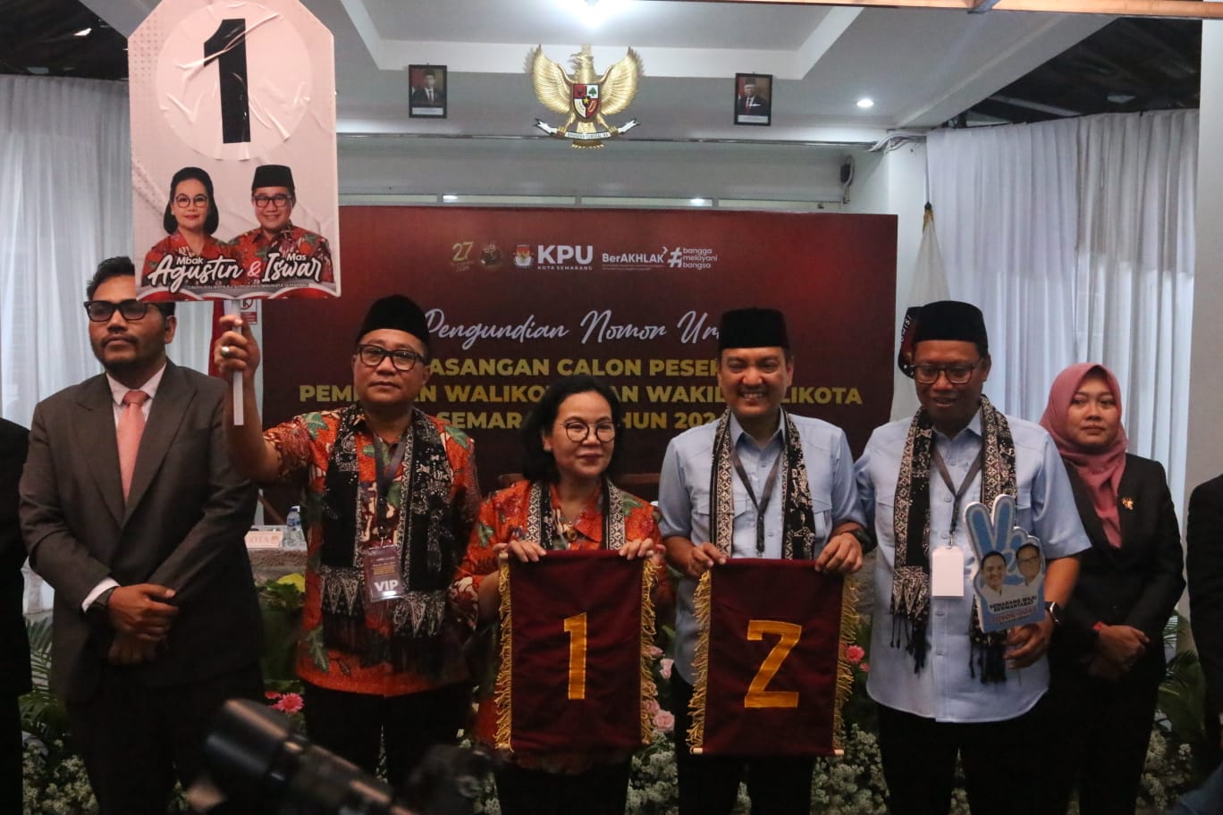 Yoyok-Joss Nomor 2 adalah Simbol Perdamaian dan Nomor Hoki Prabowo-Gibran, Agustina-Iswar Nomor 1 Berarti Siap Jadi Juara 1