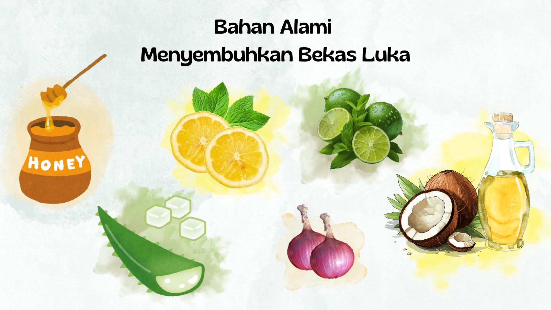 Bahan alami untuk menghilangkan bekas luka