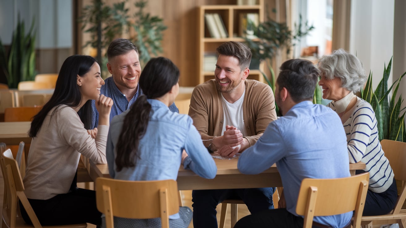 ilustrasi kumpulan orang dengan kepribadian ISFJ