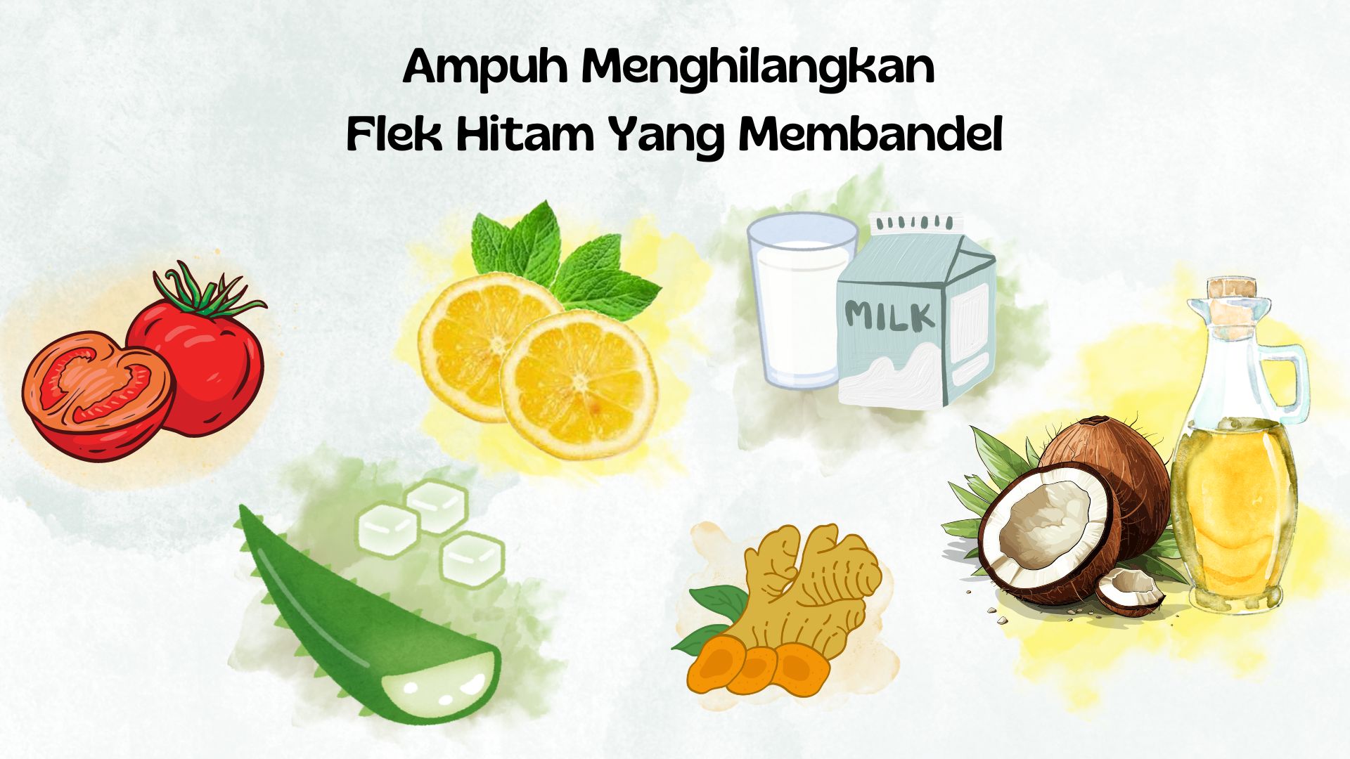 Menghilangkan flek hitam yang membandel di wajah hanya menggunakan bahan alami yang praktis dan mudah