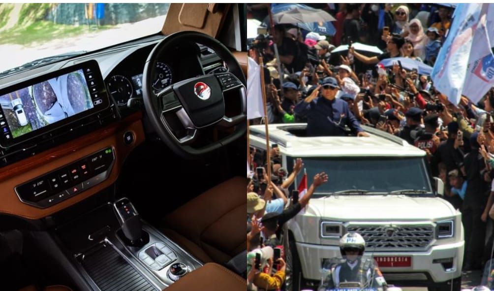 Interior Maung Garuda yang dinaiki Prabowo Subianto
