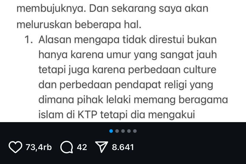 klarifikasi sang ibunda berisi tentang pembenaran salah satu informasi yakni tidak merestui hubungan Ratu Sofya dengan Cornelio Sunny