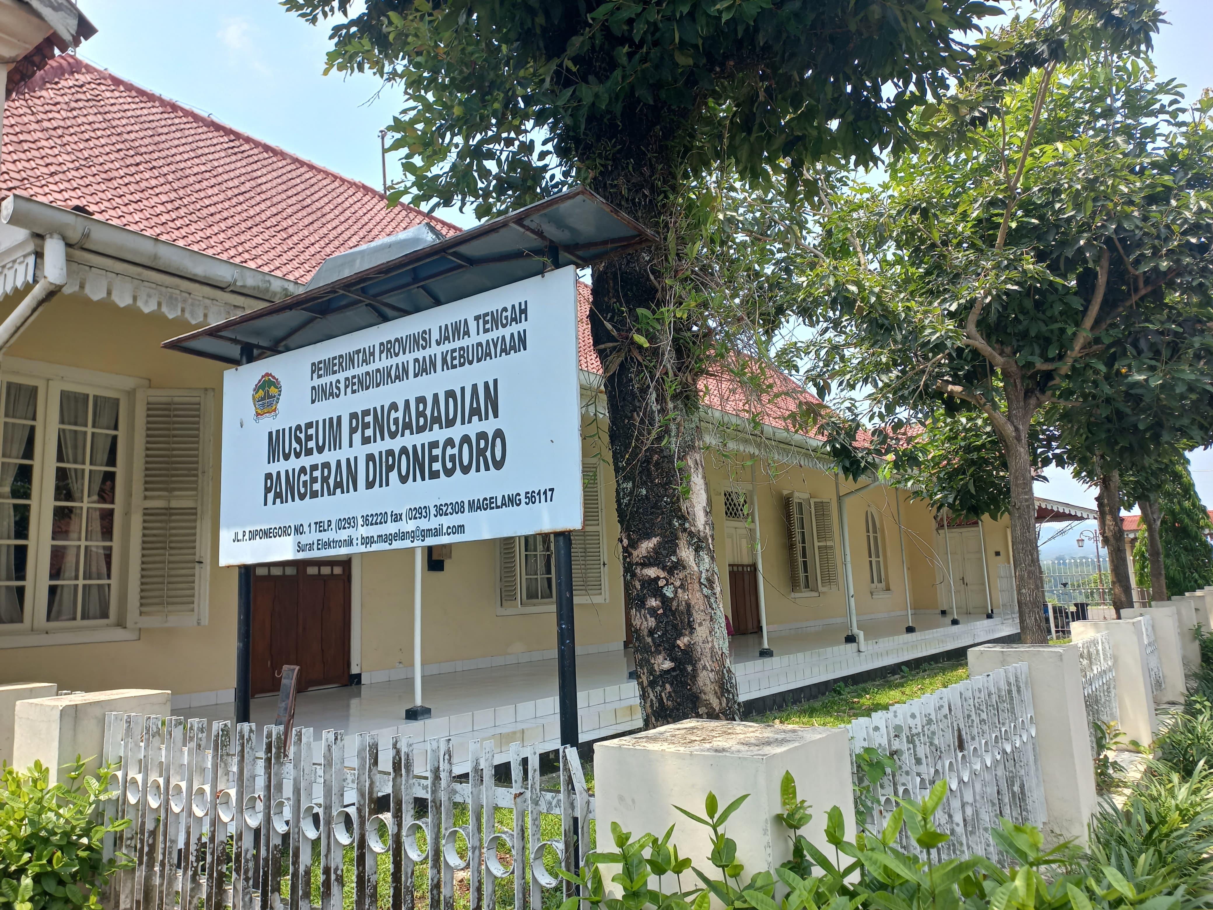 Museum Pengabdian Pangeran Diponegoro di Jalan Pangeran Diponegoro Kota Magelang.