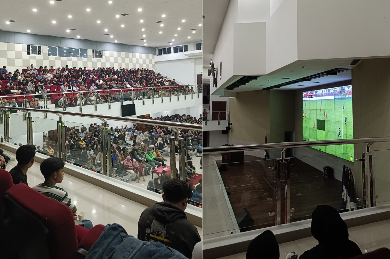 Suasana nobar di GKU H.R Suparsono