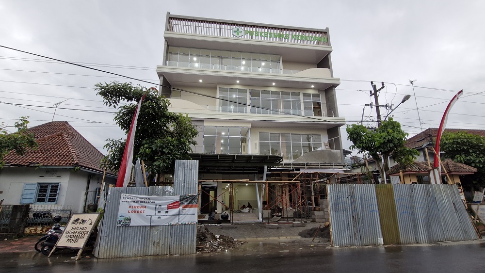 Pembangunan fisik gedung Puskesmas Kerkopan, Magelang Tengah, usai disuntik DAK fisik Rp 10,6 miliar.