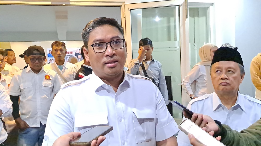 Wakil Menteri Pertanian&nbsp; Sudaryono saat acara konsolidasi tim pemenangan calon kepala daerah Partai Gerindra di Wisma Sejahtera, Kota Magelang, Kamis (21/11/2024