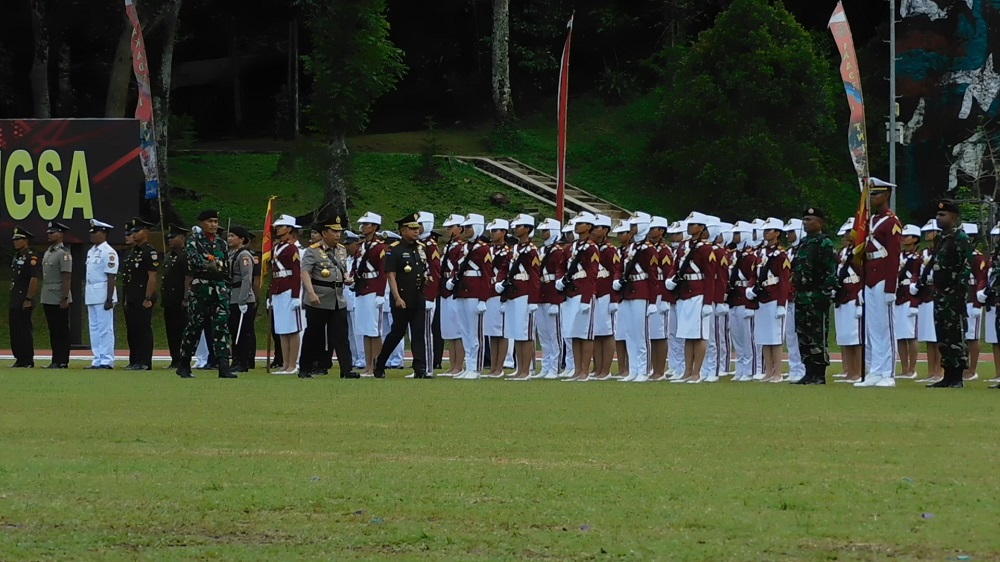 Panglima TNI Jenderal Agus Subiyanto dan Kapolri Jenderal Listyo Sigit Prabowo mewisuda 1.104 taruna-taruni Prajurit Bhayangkara Taruna (Prabhatar) Akademi TNI dan Akademi Kepolisian (Akpol)