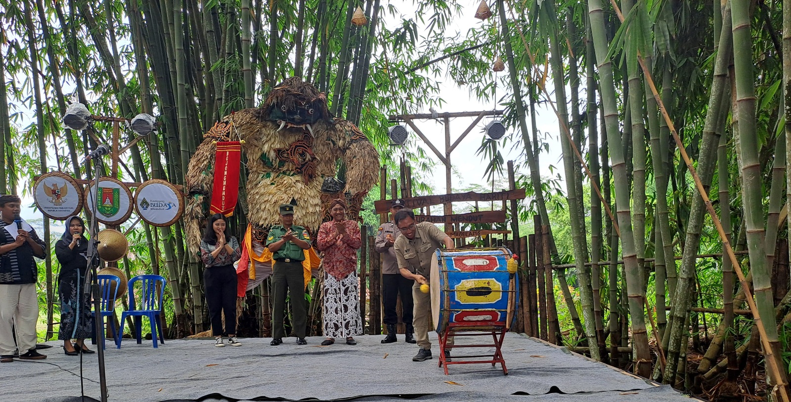 Pembukaan Festivsl Budaya Hariti diadakan warga Dusun Bojong Kelurahan Mendut, Borobudur, Sabtu (7/12/2024).