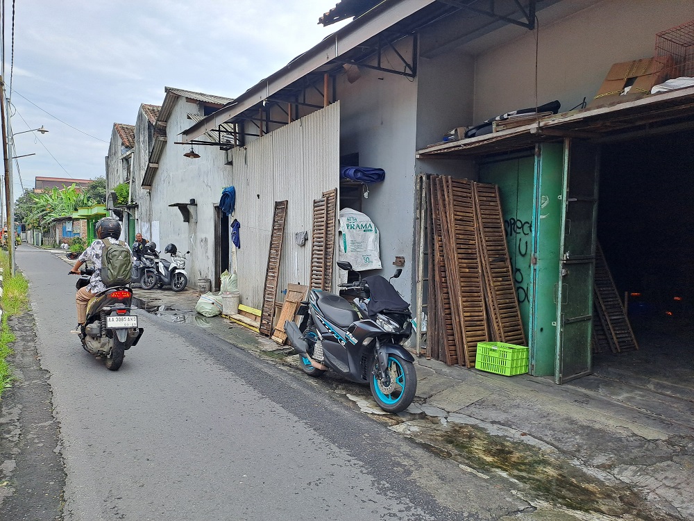 Tempat usaha tempe Barokah Mbarokahi milik Tamsuri yang menjadi sasaran pencurian sejumlah remaja.