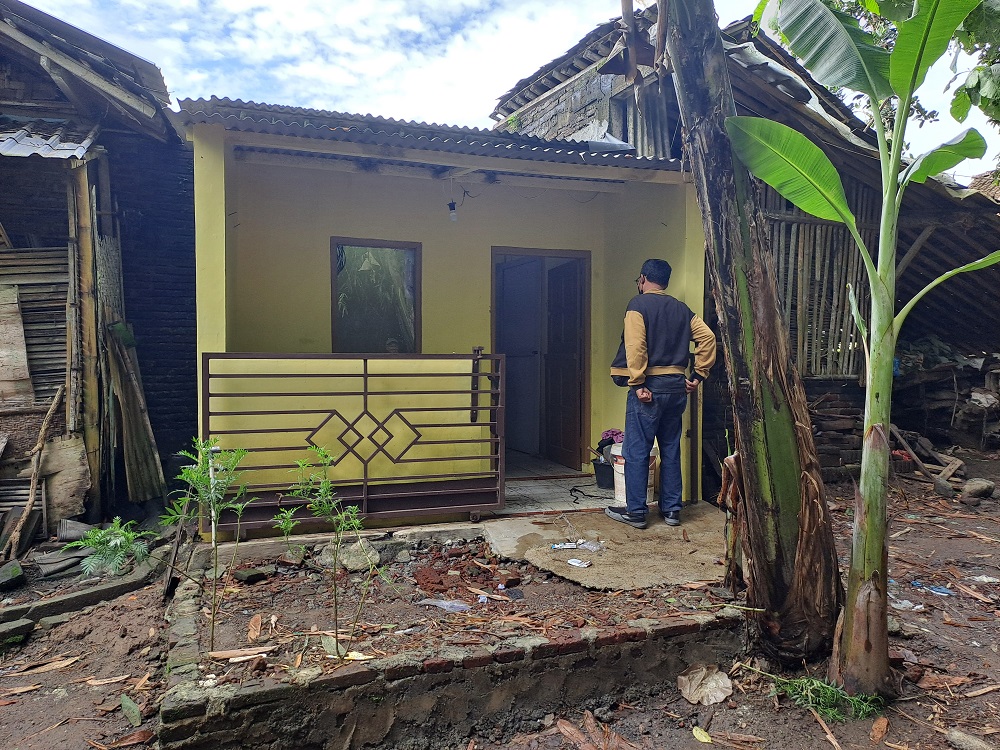 Rumah yang disewa sindikat pencurian sepeda di Kota Magelang dan Kabupaten Magelang.