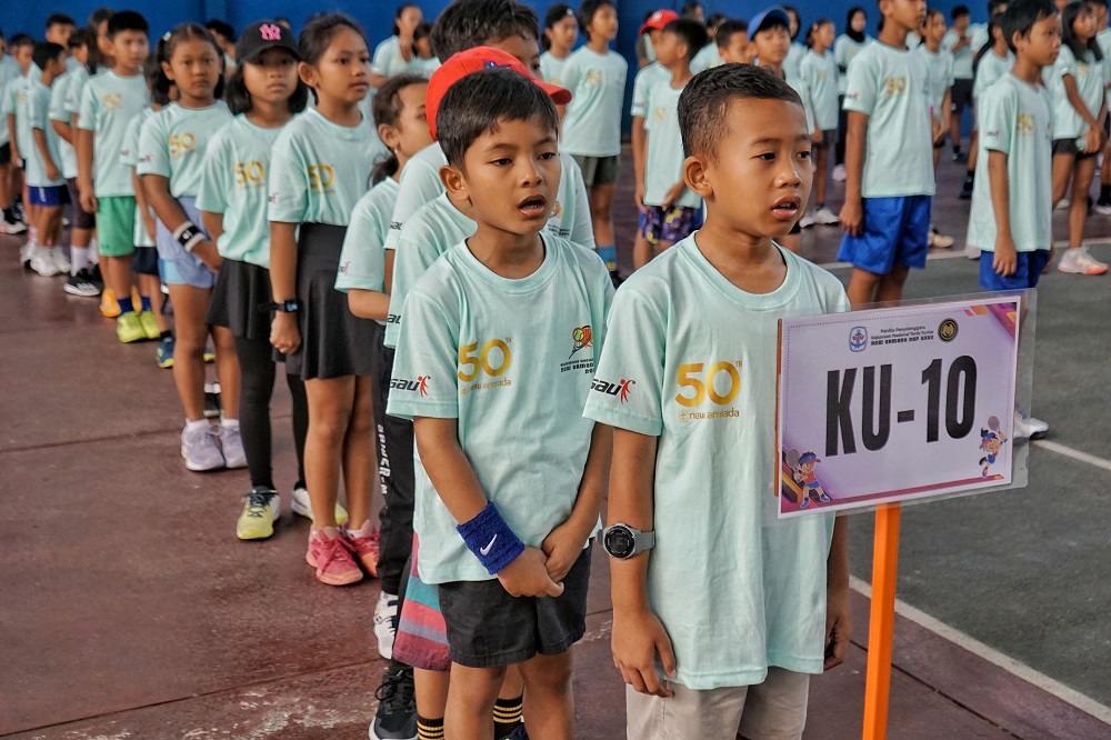 Pembukaan kejuaraan nasional tenis yunior New Armada Cup XXVII Tahun 2025 di Gor Armada Mertoyudan